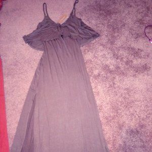 Francesca's Olive Green Small Maxi Dress $20